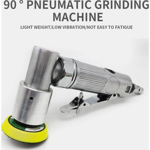Mini Pneumatic Sander Air Grinder Polishing Machine Car Waxing And Polishing Pneumatic Wind Grinder 90 Degree Eccentric Polisher