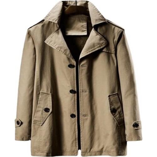 Multiple Styles Mens Fashion Mid-length Trench Cotton Trench Jacket Man Winter Fleece Windbreaker Coats Size M-8XL
