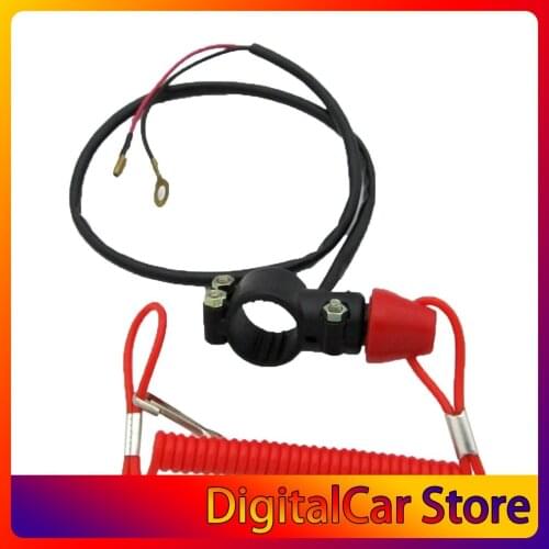 Motorcycle Single Support Flameout Switch Horizon for ATV Beach Bike Outboard Emergency Stop Flameout Switch