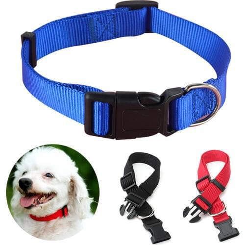 Nylon Pet Collar Red/Black/Blue Dog Collar Necklace Chain XS/S/M/L