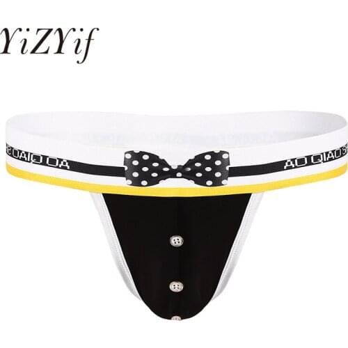 Mens Low Rise Underwear Sexy G-strings And Thongs Wide Elastic Waistband Bulge Pouch Sexy Panties Men Underpants G-string Thong