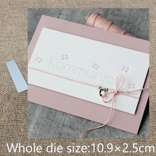 New Design Craft Metal stencil mold Cutting Dies German Communion decoration scrapbook die cuts Album Paper Card Craft Embossing