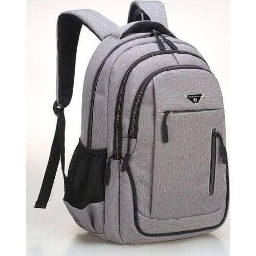 Laptop 15.6 Oxford Solid Multifunctional School Bags Large Capacity Men Backpack Travel Schoolbag Back Pack for Male Backpack