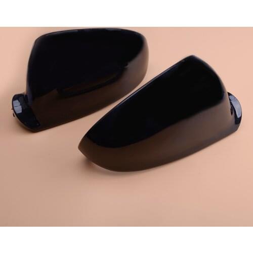 Pair of Black Rearview Mirror Door Cap Cover Housing Case Shell fit for VW Golf Rabbit Jetta MK5 1K0 857 537 1K0 857 538