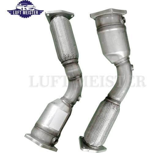 Pair Front Catalytic Converter for Porsche Cayenne 4.5T 2003-2006 Exhaust Pipe 955113021BX 95511302110 955113022BX 95511302210