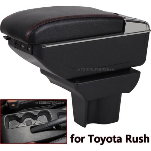 For Toyota Rush Armrest Box Universal Car Center Console Caja Modification Accessories Double Raised with USB