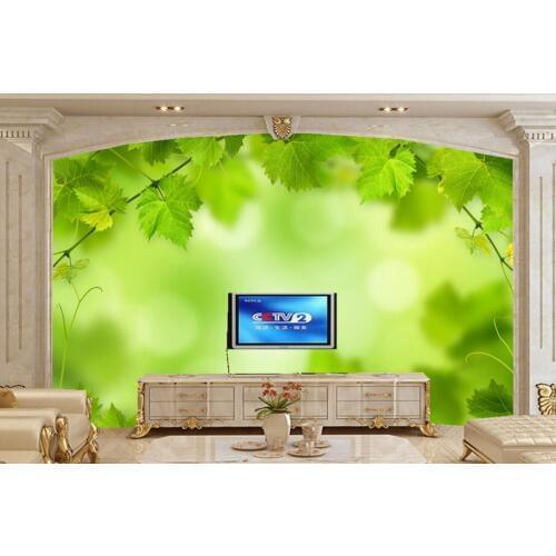 Custom Foliage Green Nature wallpaper papel de parede,hotel restaurant living room TV wall bedroom 3d mural modern wall covering
