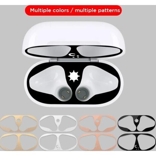Dust Guard for Apple AirPods 1 2 Case Cover Accessories Scratchproof Sticker Skin Protecting For Apple Airpods Charging Box Case
