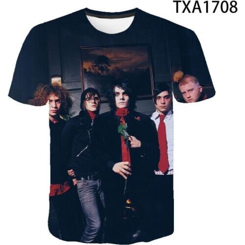 My Chemical Romance 3DT-shirts Cool Fashion Summer T-shirts Men Women T Shirts Casual Unisex Tee Shirt Short Sleeve T-shirt Tops