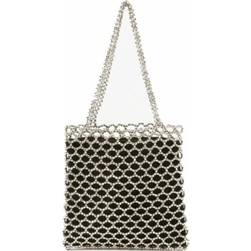 Luxury handbag women Diamond Evening bag Beaded Fashion Banquet Party Shoulder Bag Female 2020 Wedding Bags Hollow Out Purse