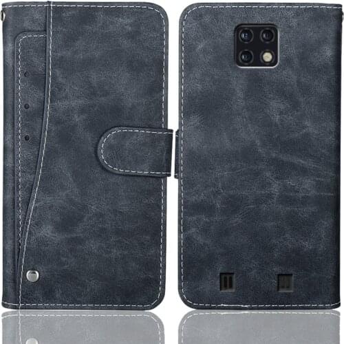 Luxury Wallet Oukitel WP6 Case 6.3" Vintage Flip Leather Business Protective Cover For Oukitel WP6 Case With Card Slots