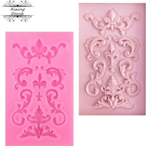 Xixing 1 piece Border silicone mold fondant mold cake decorating tools chocolate gumpaste mold