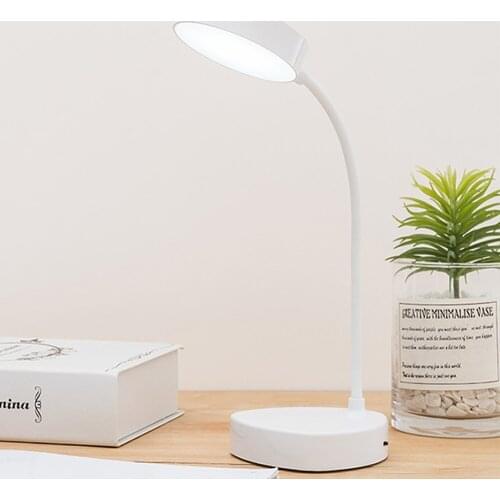 LED Table Lamp Foldable 3 Modes Dimmable Touch Desk Lamps USB Office Table Light Eye-protect Study Lamp Home Bedside Night Light
