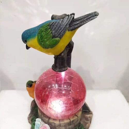 Solar Garden Statue Lawn Sculpture Desk Unique Decor Ornament Collectible