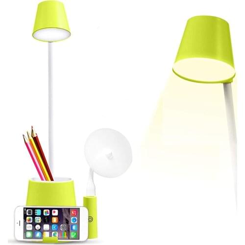LED Desk Lamp Foldable Dimmable Touch Table Lamp USB Powered 360° rotation table Light touch dimming portable lamp