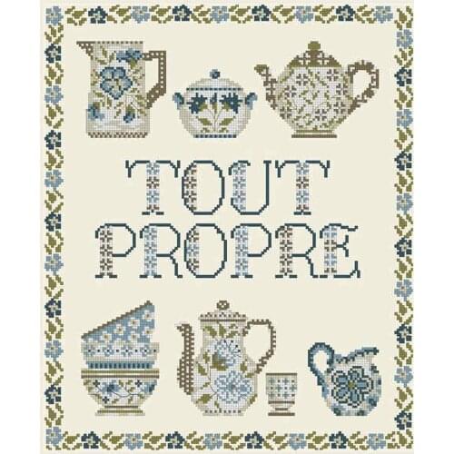 Top Embroidery Teapots and Bowls Software for Cross Stitch Pattern Maker with 100% Cotton Floss & Free Shipping for Wall Decor