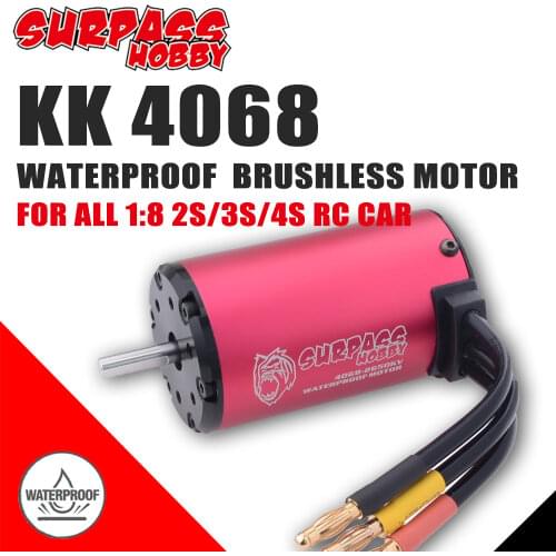 Surpass Hobby Waterproof KK 4068 5.0mm Brushless Motor 150A ESC for RC 1/8 Drift Racing Off-road Climbing Car traxxas trx4