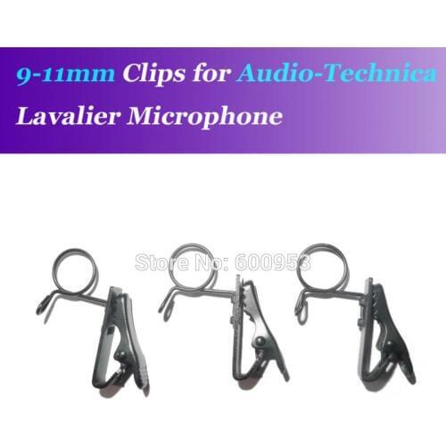 Spare Replaceable 9mm-11mm Size Metal Clips Mic Clip for Audio Technica etc. Lavalier Lapel Microphones