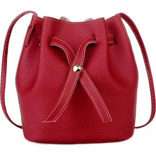2021 Women Backpack Pu Leather School Bags For Ladies Girl Large Capacity Ladies Bucket Bag New Fashion Women Shoulder Bags