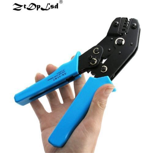 ZtDpLsd Cable Wire Stripper Cutter Crimper Automatic Multifunctional Tab Terminal Crimping Plier Tool Mini Style Multi Hand Blue