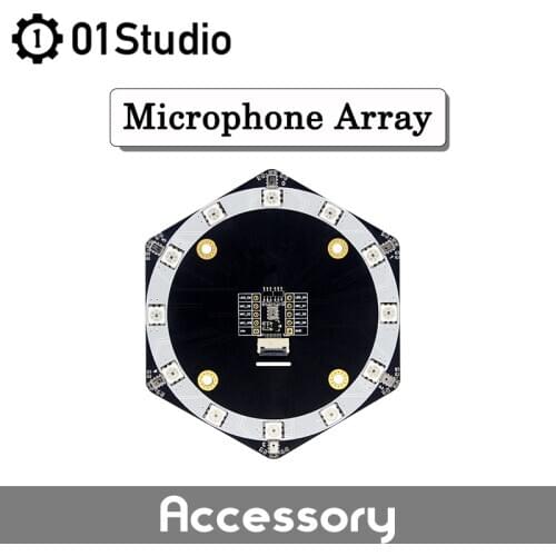 01Studio Microphone Array 6+1Mic Array Sound Source Localization Beamforming Speech Recognition K210 Development Demo Board Maix