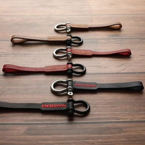 1pc Leather Car Key Ring Keyring Moto Keychain Holder Key Chain Key Ring Chain Men And Women Waist Pendant Jewelry Gift