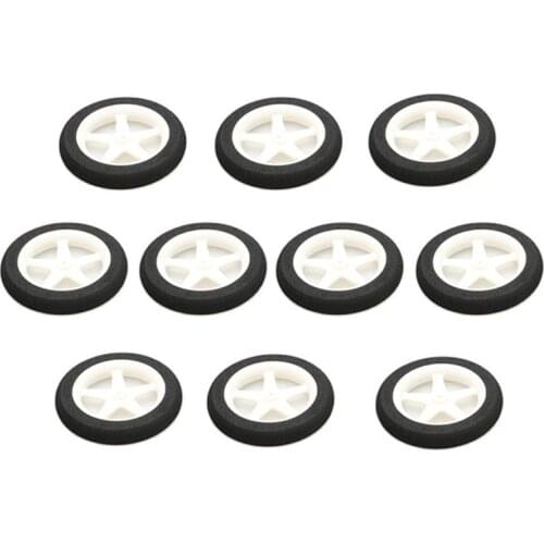 10PCS/LOT Sponge Wheel Light Machine Multi-standard Tire Landing Gear Wheel D60/55/63.5/76mm Aperture 1.8/2mm for RC Airplane