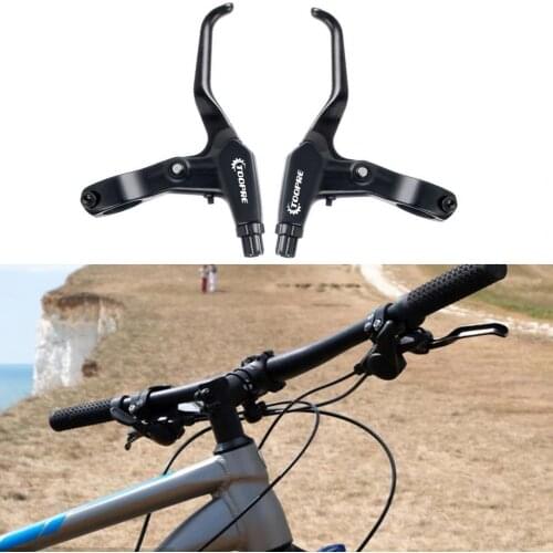 2Pcs TOOPRE Ultralight Bicycle Brake Lever Aluminum Alloy Handle Bar for Mountain Bike Brake MTB Hydraulic Brakes Cantilever