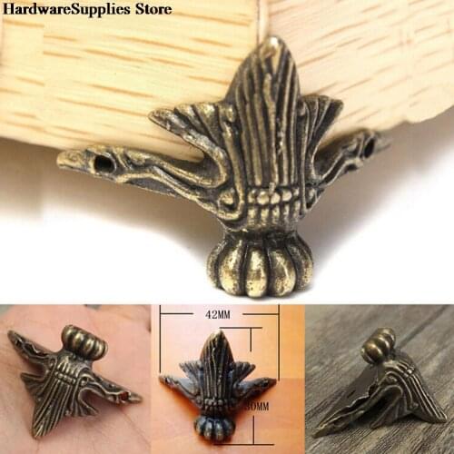 4Pcs Jewelry Chest Gift Wood Case Decorative Feet Leg Corner Protector Guard Box Corner Protectors For Home Decoration Wholesale