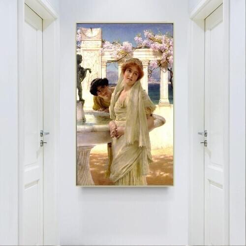 Citon Lawrence Alma-Tadema《A Difference of Opinion》Canvas Oil Painting Artwork Poster Picture Modern Wall Decor Home Decoration
