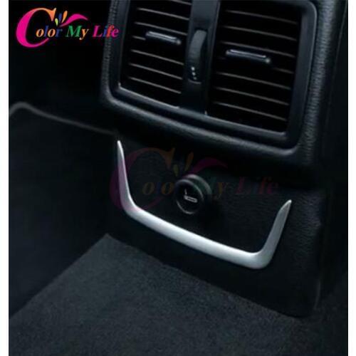 Color My Life Car Rear Cigarette Lighter Decoration Trim Back Cigarette Lighters Sticker For BMW X1 F48 2016 2017 Accessories
