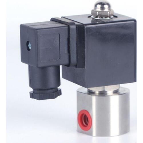 DN08 normally closed high pressure gas solenoid valve, stainless steel corrosion resistant, G1/4" methanol burner special valves
