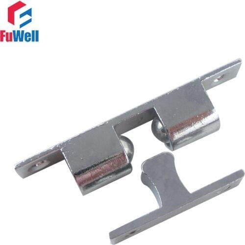 2pcs Push to Open Door Holder Catches 67mm Length Zinc Alloy Door Stopper Double Ball Latch Cabinet Door Closer