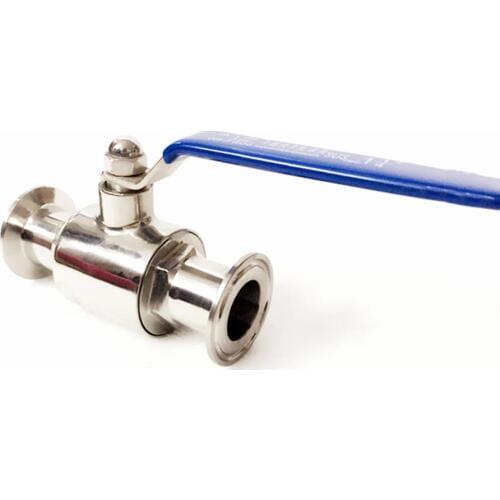Fit 32mm 1-1/4" Pipe OD x 1.5" Tri Clamp Sanitary Ball Shut Off Valve SUS 304 Stainless Beer Brewing Home