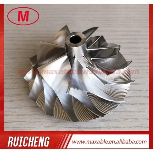 K26 55.40/77.00mm 7+7 blades high performance turbo milling/aluminum 2618/billet compressor wheel