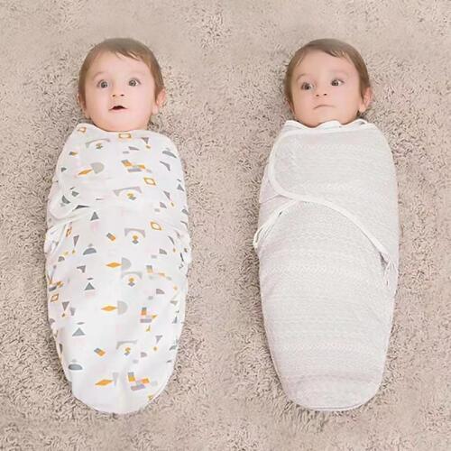 Newborn Envelope Baby Sleeping Bags Wrap Cocoon Soft 100%Cotton 0-6 Months Infant Swaddling