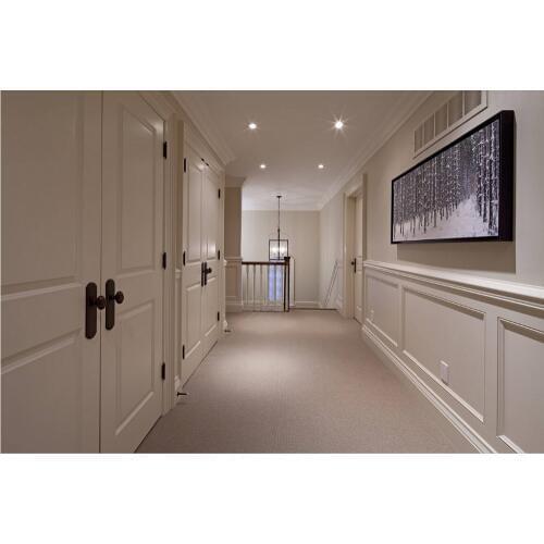 2017 new style shaker square profiles highly durable solid wood door paint grade interior wood door entry doors ID1606024