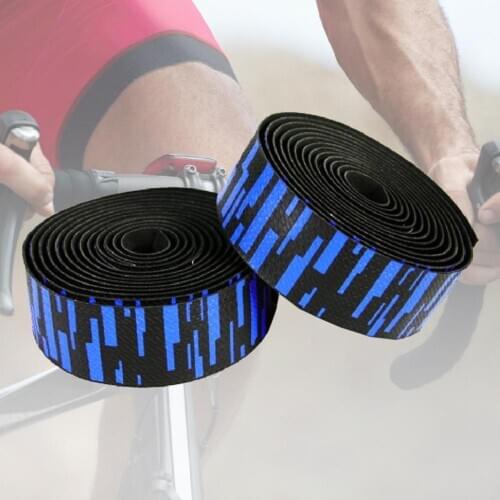 2Pcs Bicycle Handlebar Tape MTB Road Bike PU Leather Perforated Belt Breathable Bike Handle Bar Wrap Straps Fixed Gear Belt