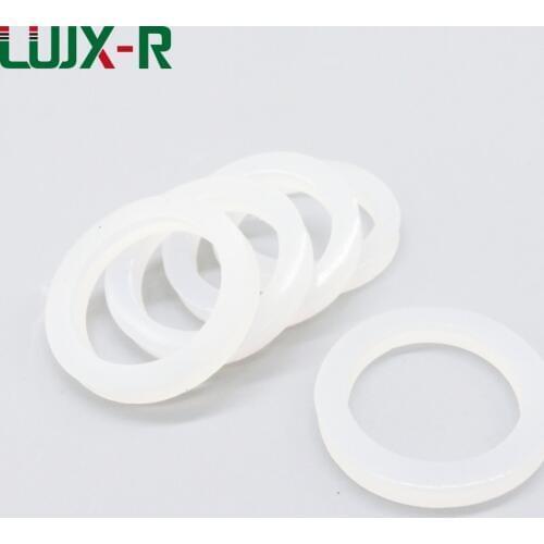 LUJX-R Silicone Gasket White Flat Washer Sealing Ring VMQ O Ring Water Proof For Quick Connector 3/4 1 1-1/4 1-1/2 2 2-1/2 3 4In