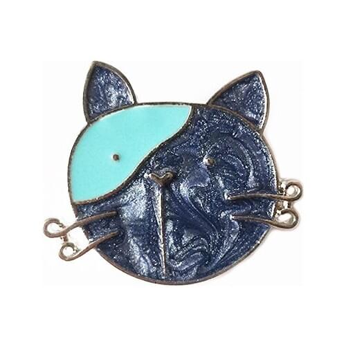 Cute Animal Brooch Pin Cat Badge Brooches For Women Lapel Pins For Backpacks Jeans Shirt Bag Jewelry Wholesale