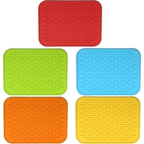 New arrival Heat colorful resistant Silicone Non Slip Saucepan Table Heat Insulation Mat Pad Holder Kitchen Tool drop shipping