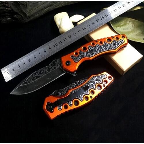 56HRC CS Go Fold Knife Hunting Knife Karambit Edc Tools Slicing Fruit Knives Outdoor Tool Portable Tactics Survival Pocket Knive