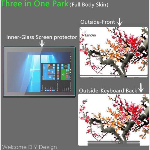 Full Body Skin For miix320 10.1 Glass Screen Protector DIY Design Full Body Cover Skin For Lenovo Miix320 Tablet Protective Film