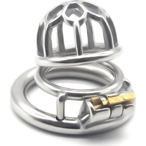 Stainless Steel Chastity Cage Stealth Lock Male Chastity Device Belt Fetish Cock Cage Penis Lock Cock Ring