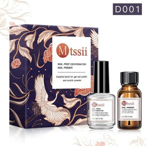 Mtssii 15ML Nail-Primer Nail Prep Dehydrator Set UV Gel System Manicuring Tips Fast Dry Nail Art Tools