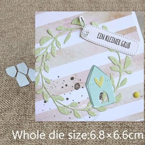 New Design Craft Metal stencil mold Cutting Dies 4pcs house decoration scrapbook die cuts Album Paper Card Craft Embossing