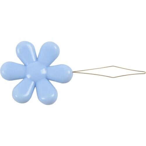 30pcs Ran Color plastic+metal Flower Head Wire Loop DIY Needle Threader Stitch Insertion Hand Machine Sewing Tool