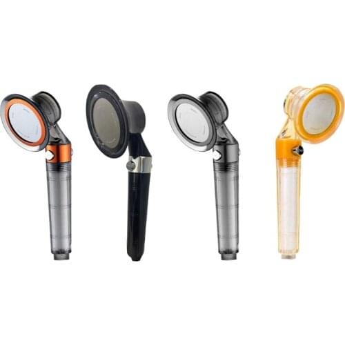 Home Handheld Shower Head Water Sprinkle Head Double Filter Shower 4 Points Universal Interface High Pressure Shower