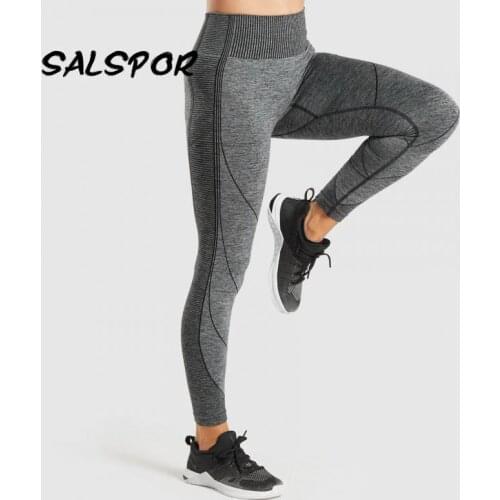 SALSPOR Seamless Fitness Women Leggings Sport Blue Workout Push Up Legging Femme Exercise Clothes Gym Pants Booty Lifting