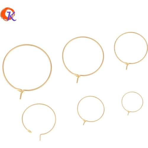 Cordial Design 100Pcs Jewelry Accessories/DIY Jewelry Making/Genuine Gold Plating/Earring Findings/Hand Made/Earrings Hooks